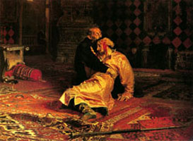 Иван Грозный убивает своего сына Репин