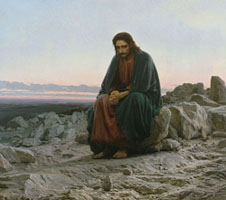 Христос в пустыне Крамской