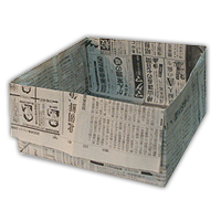Схема коробочки из газеты
